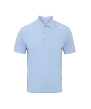 100% Polyester. Fabric: Micro Pique. Design: Plain. Neckline: Knitted, Ribbed Collar, Turn Down Collar. Cuff: Ribbed. Sleeve-Type: Short-Sleeved. Hem: Twin Needle Stitch. Fabric Technology: Coolchecker, Dye-Retention, Moisture Wicking, Quick Dry. 3 Button Placket, Easy-Care, Long Length, Panel Detail, Self-Coloured Buttons, Side Vents. 155gsm. Sustainability: REACH, Sedex, WRAP Certified.