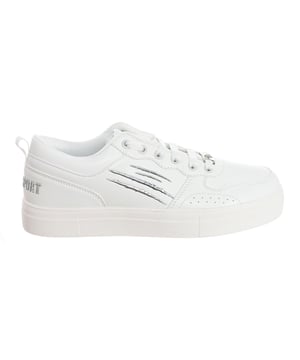 Plein Sport sportschoenen.
 Halfhoge sportschoenen, ideaal voor dagelijks gebruik.
 Comfortabele en ademende stof.
 Merknaam gegraveerd op de achterkant.
 Badge op de tong.
 Klauwprint op de zijkant.
 Verstelbaar met veters.
 Naden in toon zichtbaar.
 Samenstelling: Buitenkant: Synthetisch; Binnenkant: Textiel+leer; Zool: Synthetisch
 Onderhoud:
Reinigen met een vochtige doek.