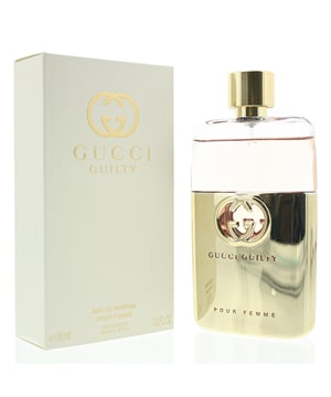 Gucci Guilty Pour Femme Eau de Parfum is an oriental floral fragrance for women. Top notes are pink pepper, bergamot and mandarin orange. Middle notes are lilac, geranium, rose and violet. Base notes are patchouli and amber. Gucci Guilty Pour Femme Eau de Parfum was launched in 2019.