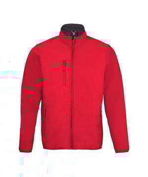 Material: Außenschicht aus 94% Polyester und 6% Elastan. Wasserdichte, winddichte und atmungsaktive Mittelschicht. Futter aus Polyester-Fleece. Durchgehender Reißverschluss mit Kinnschutz und innerer Reißverschlussabdeckung. Rechte Brusttasche mit Reißverschluss. Zwei Fronttaschen mit Reißverschluss. Elastische Bündchen an Ärmeln und Saum. Brustumfang (in): XS(35/36), S(36/38), M(38/40), L(41/42), XL(43/44), XXL(45/47), 3XL(47/49), 4XL(50/52), 5XL(53/55).