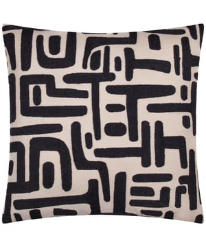 The Brooke cushion features an all-over embroidered design with a minimalist, modern abstract pattern. This cushion offers a refined touch with its plain reverse and knife-edge finish and is available in a variety of tones to complement your décor. Size: 45 cm x 45 cm