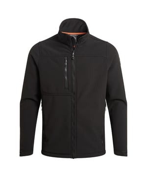 Außenmaterial (%): 97% Recyceltes Polyester, 3% Elastan. Gewebe: 3 Lagen, Teddyfleece, mit Fleece-Innenfutter, Hochflor, Softshell, Stretch, TPU Membran. Design: Unifarben. Gewebetechnik: Geruchsneutral, Aqua Dry, langlebig, Wasserabweisend, H2OShield, isolierend, Wasserfest, wasserabweisend, windbeständig. artikulierter Ellbogen, Rückenpasse, Kinnschutz, Passe vorn, Reißverschluss-Schutz innen, Reflektierende Details. Langärmlig. Stehkragen. Bündchen: Klettverschluss. Taschenart: 1 Brusttasche, RFID-Blockierung, 2 Vordertaschen, Reißverschluss. Durchgehender Reißverschluss. Saum: mit Kordelzug. Nachhaltigkeit: Ethical Trading Initiative, GRS (Global Recycled Standard), REACH.