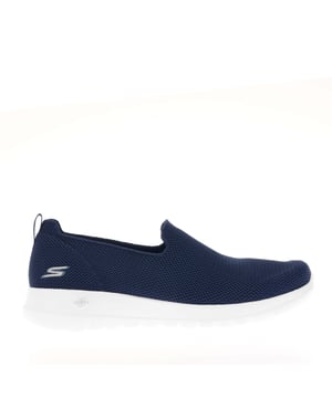 Womens Skechers Go Walk Joy - Sensational Day Shoes in navy.- Stretch-Fit® breathable knit upper.- Slip on fastening.- Pull on loop.- Ortholite Insole.- Synthetic lining.- Innovative 5GEN® cushioned midsole.- Skechers Air-Cooled Goga Mat™ insole.- Ref: 124187NVW