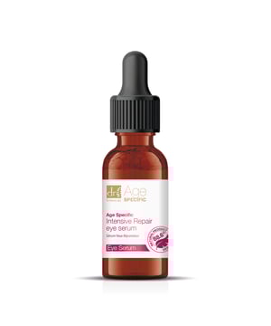 - Brightens and smooths delicate eye area
- Hydrates and strengthens skin barrier
- Achieves healthy, youthful appearance

Dr Botanicals Age Specific Intensive Repair Eye Serum is a clean beauty formula infused with organic ingredients like aloe vera and shea butter. This powerful serum brightens and smooths the delicate skin around the eyes, while also hydrating and strengthening the skin barrier. Achieve a healthy, youthful appearance with this natural and effective eye serum.