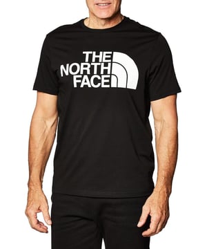 The North Face Heren Standaard Korte Mouwen T-shirt . - - . Een zeer zacht en aangenaam materiaal met eigenschappen zoals treksterkte en rek bij breuk . - - . Druk op de voorkant, druk op de achterkant. Strijk alstublieft niet over de graphics . - - .