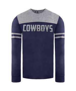 The Fanatics NFL Dallas Cowboys Paneled Men's Top is a stylish and comfortable top designed for fans of the Dallas Cowboys NFL football team. Here are some key features and details about this top:

 Official NFL Merchandise:  This top is an officially licensed NFL product, ensuring authenticity and quality.

 Team Logo and Colors: The top typically features the Dallas Cowboys' team logo and colors, allowing fans to proudly display their support for the team.

 Paneled Design: The paneled design adds a stylish and sporty touch to the top's appearance, making it suitable for game days, casual wear, or outdoor activities.

 Comfortable Fabric: The top is typically made from comfortable materials that provide a soft and cozy feel.

 Versatile Use: This top is suitable for various occasions, including attending football games, watching matches, or simply showing team pride in everyday life.

  Easy Care: Cleaning and maintaining the top is usually straightforward, as it is typically machine washable, making it a practical choice for fans.

 Available in Various Sizes: Fanatics often offers a range of sizes to ensure a comfortable fit for fans of different body types.

The Fanatics NFL Dallas Cowboys Paneled Men's Top is a great choice for NFL fans looking to support the Dallas Cowboys in style and comfort. Whether you're heading to the stadium to watch a game, watching from home, or simply want to show your team pride during everyday activities, this top provides both comfort and team spirit.