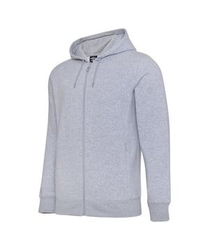 Material: 80 % Baumwolle, 20 % Polyester. Design: Gestapeltes Logo. Marken-Aglets, Marken-Ösen, Marken-Lasche. Kapuzenmerkmale: Kordelzug, angenähte Kapuze. Saum: gerippt. Manschette: tailliert, gerippt. Ausschnitt: mit Kapuze. Ärmeltyp: langärmlig. Taschen: 2 Seitentaschen, Reißverschluss. Verschluss: durchgehender Reißverschluss.
