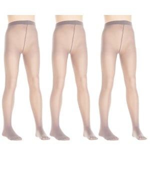 Pack-3 panty 40 deniers, para niña.	
Color gris.
Acabado opaco.
Puntera y braga reforzadas.
Cómodo y resistente.

Composición:
- 100% Poliamida.

Cuidados:
- Lavar a mano.
- No usar lejía.
- No usar secadora.
- No planchar.
- No lavar en seco.