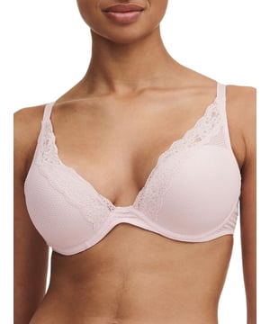 Passionata Brooklyn Plunge Bra. With smooth cups, graphic tulle and tulle lining. Product is recommended hand wash only.