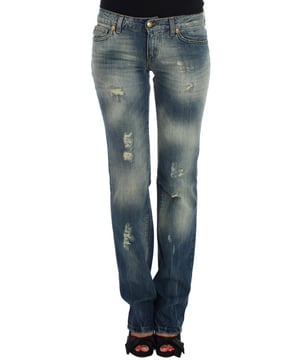 Jeans de pierna acampanada Just Cavalli Flair  
  Diseño de pierna acampanada de cintura baja  
  Color lavado azul  
  Fabricado con 100% algodón  
  Cierre con cremallera para un fácil uso  
  Detalles de logo  
  Fabricado en Italia  
Material: 100% algodón