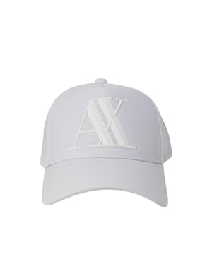 Marca: Armani Exchange.
  Genero: Hombres.
  Tipo: Caps.
  Temporada: Primavera/Verano.
  Color: Blanco.
  Composicion: 100% algodon.