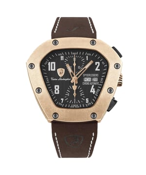 Uurwerk: Zelfopwindend
Weergaveformaat: Analog
Waterbestendig: 10 ATM
Sluiting: Vouwsluiting
Functies: Chronograaf, dag en datum
Behuizing kleur: Koper
Behuizing materiaal: Titanium
Kast breedte: 51
Behuizing lengte: 51
Kous: Geen
Armband kleur: Bruin
Armband materiaal: Leer
Nok breedte: 24
Pols omtrek: 230
Leveringsomvang: Horloge doos
Stijl: Klassiek, Elegant
Kast hoogte: 14
Glas: Saffierglas
Wijzerplaat: Zwart
Energie reserve: 40h
Omlijsting: Geen
Extras: Geen