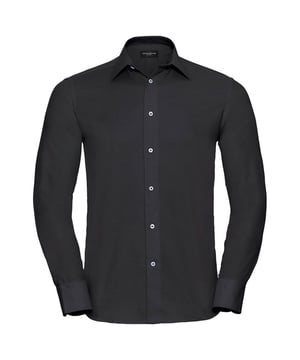70% Baumwolle, 30% Polyester. Button-Down-Kragen. Bündchen: Doppelknopf. Design: Unifarben. Rückenpasse, Doppelte Falznähte. Gewebe: Oxford-Stoff. Passform: Maßgeschneidert. GSM (Gramm pro Quadratmeter): 135. Nachhaltigkeit: Amfori-Freigabe, Better Cotton Initiative, BSCI, Verein für faire Arbeit, Oeko-Tex Standard 100 zertifiziert, WRAP Zertifikat. Saum: Geschwungener Saum. Langärmlig. Halber Spreizkragen, Schaftrand zum Umklappen.