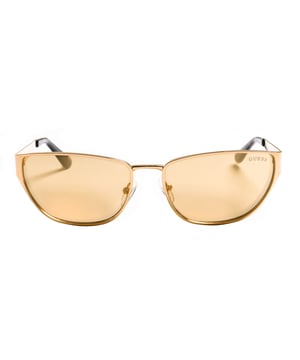 These women's glasses have a rectangular shape.
 The main material used in the manufacture of these glasses is metal.
 The temples of these glasses are made of metal, they include the Guess logo.
 100% UV Protection.
 Anti-reflective lenses.
 Includes certificates of authenticity and warranty.
 Measures: Lens height: 37 mm. Lens width: 57 mm. Bridge: 16 mm. Temples: 135 mm.
 Composition: Acetate
 Care:
Use a soft, clean microfiber cloth to clean your sunglasses. This type of cloth will not scratch the lenses.
 Avoid using abrasive cleaning products, detergents, alcohol or acetone, as they can damage the lenses and anti-reflective treatments.