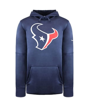 De Nike NFL Houston Texans Prime Logo Men's Hoodie is een perfecte keuze voor fans van de Houston Texans die warm en stijlvol willen blijven terwijl ze hun steun voor het team tonen. Hier is een beschrijving met de belangrijkste kenmerken:

 Officiële NFL Gear:  Deze hoodie is een officieel gelicenseerd NFL-product, waardoor de authenticiteit en naleving van de kwaliteitsnormen van de league gegarandeerd zijn.

 Teamlogo:  Het teamlogo van de Houston Texans staat prominent op de voorkant, zodat je met trots je trouw aan het team kunt laten zien.

 Nike Kwaliteit:  Nike staat bekend om zijn toewijding aan kwaliteit en deze hoodie doet zijn reputatie eer aan. Hij is gemaakt van eersteklas materialen en ontworpen voor zowel comfort als duurzaamheid.

 Comfortabel en warm:  De hoodie is ontworpen om je warm en knus te houden, waardoor hij perfect is voor koudere wedstrijddagen of om elke dag te dragen tijdens de koelere seizoenen.

 Capuchon met trekkoord: De hoodie heeft een capuchon met trekkoord voor extra warmte en verstelbaarheid, zodat je je comfort kunt aanpassen.

 Kangoeroezak:  De kangoeroezak aan de voorkant is perfect om je handen warm te houden of kleine spullen in op te bergen.

 Geribde manchetten en zoom:  De geribde manchetten en zoom zorgen voor een goede pasvorm om de kou buiten te houden en warmte vast te houden.

 Klassiek pullover-ontwerp:  Deze pullover hoodie stijl is tijdloos en makkelijk aan en uit te trekken.

 Veelzijdige aanvulling op je garderobe:  Of je hem nu draagt naar de wedstrijd, in de stad of gewoon als vrijetijdskleding, deze hoodie is een veelzijdige toevoeging aan je Houston Texans-kledingcollectie.

Blijf warm en laat je steun voor de Houston Texans in stijl zien met de Nike NFL Houston Texans Prime Logo Men's Hoodie. Het is een uitstekende keuze om je teamloyaliteit op een comfortabele en modieuze manier te uiten, of je nu in het stadion bent, boodschappen doet of gewoon je team vertegenwoordigt tijdens de koudere maanden.