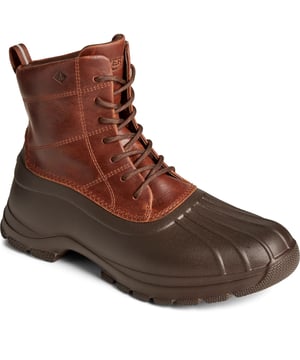 Mit dem Duck Float Lace Up Leather Boot sind Sie bestens gerüstet. Mit dem Obermaterial aus wasserabweisendem Leder und Wildleder mit Camo-Effekt, der Gummischale und dem Mikrofleece-Futter bleiben Sie stilvoll warm und trocken.