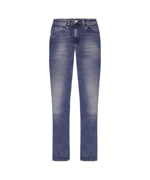 Emporio Armani J29 Regular Fit Cintura Alta Pantalones Azul Mujer 6Z2J29 2D1LZ 0941