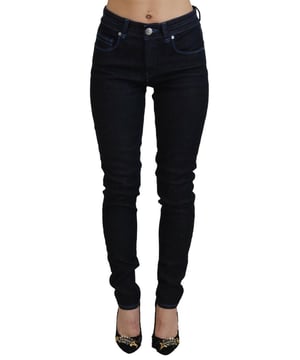 Dark Blue Low Waist Slim Fit Women Denim Jeans
  Brand new with tags
  100% Authentic ACHT Jeans
  Crafted from cotton
  Slim fit cut
  Zipper and button closure
  Logo details
  Material: Cotton