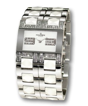 Haurex Italy Stainless Steel White Dial Watch