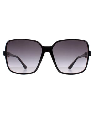 Guess Square Womens Shiny Black Smoke Gradient GU7812  Sunglasses feature a chic, square-frame design that blends modern aesthetics with timeless elegance. These sunglasses are crafted with lightweight yet durable materials, offering both comfort and longevity for everyday wear. The gradient lenses provide full UV protection while enhancing the bold look of the oversized frame. The iconic Guess logo on the temples add a signature touch of luxury, making these sunglasses a versatile and stylish accessory for any occasion.