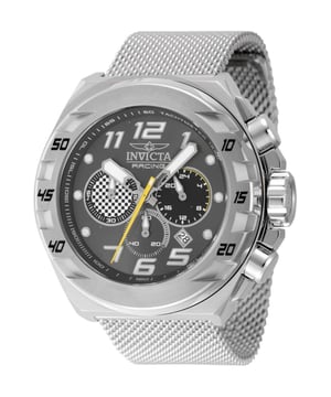 El Invicta 47201 tiene una caja de acero inoxidable de 48 millimetros con una esfera gris.
Esta modelo funciona con un movimiento de Cuarzo preciso.
Resistencia a la presión de aqua de 3 bares.
Este modelo es parte de la colección Invicta Racing.

2 años de garantía Invicta.