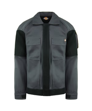 La colección GDT Premium presenta prendas de algodón predominantemente de alta calidad que son una versión premium de nuestra popular gama de ropa Grafter Duo Tone. Esta chaqueta presenta galones reflectantes en el pecho, los hombros y las áreas del cuello, además de tener un logotipo reflectante de Dickies en la cintura delantera.