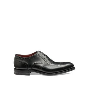 The Effortlessly Stylish Kerridge Mens Brogue From Iconic Brand Loake Is Made For The Dapper Gentleman. Crafted From Smooth Rich Black Calf Leather, The Timeless Piece Of Footwear Also Features A Reinforced Heel And Goodyear Welted Construction For Both A Fashionable And Functional Shoe.