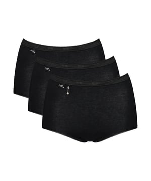 Sloggi Basic+ Maxi Brief. 3 Pack. Product is made of 95% Cotton, 5% Elastane and is machine washable.