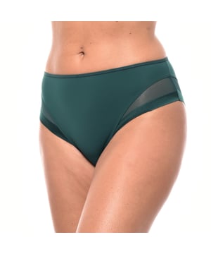 High waisted panties DIM
 Elastic and breathable fabric.
 Matching interior lining.
 Lace detail on the sides.
 Seams seen in tone.
 Composition: 78% Polyamide, 22% Elastane
 Care:
Care:
 - Wash at max temperature. 40º.
 - Do not use bleach.
 - Do not use dryer.
 - Do not iron.
 - Do not dry clean.