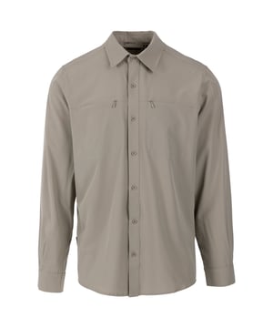 90% Polyester, 10% Elastaan. Ontwerp: Eenvoudig. Zakken: 2 borstzakken, verborgen ritssluiting. Bevestiging: Knop. Mouwtype: Met lange mouwen. Halsuitsnijding: Omgeslagen kraag. Stoftechnologie: Duurzaam, Flexibel, Vochtafvoerend, Sneldrogend, Stretch. Duo Skin, Onderhoudsvriendelijk.