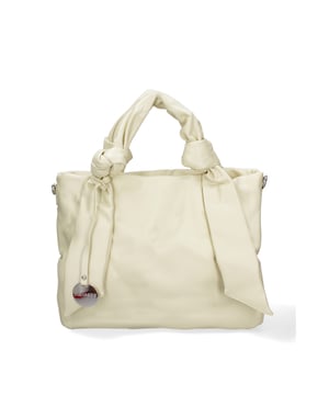 Bolso shopper para mujer. El cierre es con cremallera. Los bolsillos internos son dos con cremallera y dos abiertos. Los bolsillos externos son uno en la espalda con cremallera. La correa para el hombro es ajustable y extraíble. El mango está fabricado en resina. Hay dos compartimentos internos. El material exterior es ecopiel. Internamente está forrado en poliéster. Medidas: 41x28x14 cm. Producto de moda