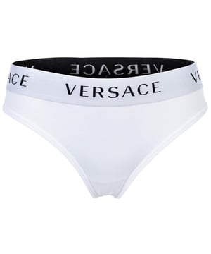 Hochwertiger Damen Slip vom der Marke VERSACE mit Echtheitssiegel und elastischen Logobund. Super Passform und hochwertige Verarbeitung.