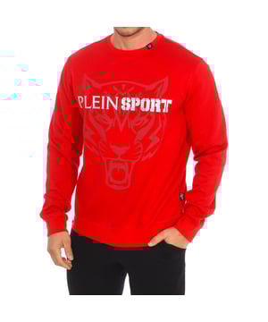 Sweatshirt Plein Sport.
 Ribbed crew neck.
 Brand print on the front.
 Ribbed cuffs and waistband.
 Seams seen in tone.
 Composition: 52% Cotton, 48% Polyester
 Care:
Wash at maximum temperature 30º.
 Iron at medium temperature.
 Do not use bleach.
 Do not use dryer.
 Do not dry clean.