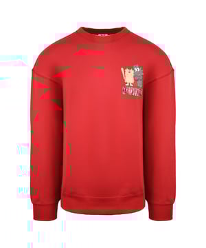 Puma x Michael Lau Lange Mouw Crew Neck Rood Heren Grafisch Sweatshirt 530358 22