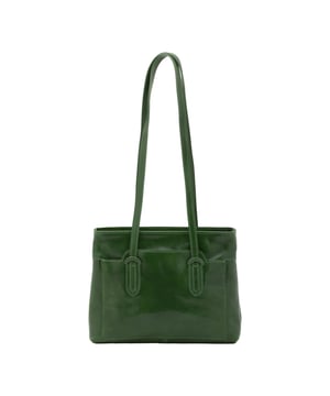 Bolso bandolera para mujer. El cierre es con cremallera. Los bolsillos internos son uno con cremallera. Los bolsillos externos son un frente abierto. Falta la correa para el hombro. El mango es de piel. Hay dos compartimentos internos. El material exterior es auténtica piel de vacuno. Internamente está forrado en algodón. Medidas: 23x30x12 cm. Hecho en Italia