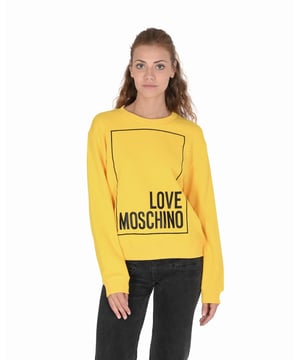Love Moschino Dames Sweatshirt in Geel  
Gemaakt van 100% katoen  
Inleg van 95% katoen en 5% spandex  
Gemaakt in Turkije  
Afmetingen  
Perfecte aanvulling op je garderobe voor het aankomende seizoen  
100% KATOEN - BINNENKANT 95% KATOEN 5% SPANDEX
