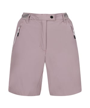 90% Polyamide, 10% Elastane. Fabric: Isotex. Design: Plain, Text. Pockets: 2 Side Pockets, Zip. Fastening: Button, Contrast Zip, Pull-On. Belt Loops, Gripper Tape. Fabric Technology: Durable, Showerproof, Stretchable, Water Repellent. Waistline: Part Elasticated. Length: Short.