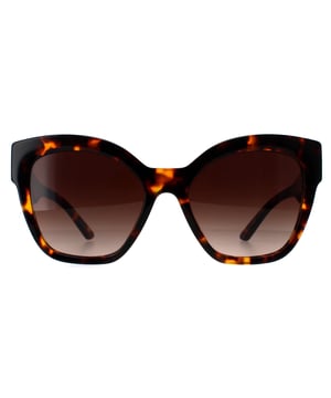 Prada PR17ZS VAU6S1 honey tortoise brown gradient zonnebril is een glamoureus ontwerp gemaakt van hoogwaardig acetaat materiaal dat duurzaamheid en comfort garandeert. De slapen zijn versierd met het iconische Prada logo, wat een vleugje verfijning toevoegt. Deze zonnebril is perfect voor elke gelegenheid, of het nu een dagje in de zon is of een avondje uit in de stad.
