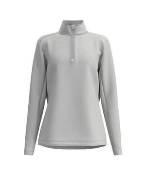 85% Polyester, 15% Elastan. Gewebetechnik: Leicht, Feuchtigkeitsabweisend, Schnell trocknend. Design: Unifarben. Passform: Schmeichelnd. Hoch geschnitten, mit kurzem Reißverschluss. Langärmlig.