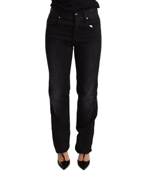 Nuevo con etiquetas  
Fabricado en 100% algodón  
Diseño clásico de 5 bolsillos  
Cierre de cremallera  
Pantalón recto de cintura baja  
Color negro lavado  
Detalles de logo  
Hecho en Italia  
Material: Algodón