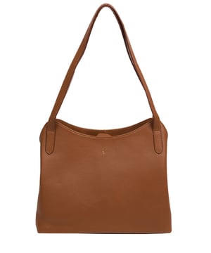The ' Arabella' handbag from Cultured London's Soho Collection is crafted from luxurious soft-to-the-touch Nappa leather. A combination of zip-over top and magnetic press-stud secures the spacious 100% cotton lined main compartment which is complemented by two internal slip pockets, ideal for smaller items such as phone or keys. Additional storage space is provided on the rear with a slip pocket, perfect for on-the-go storage. Sleek and slim handles with a drop length of 30cm adorn the classic design and highlight the light gold coloured metal fittings. This is all finished with the minimalist Cultured London Logo embossed in gold foil for a sophisticated touch.