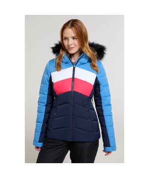 100% Polyester. Ontwerp: Kleurenblok, gewatteerd. Stoftechnologie: Ademend, DWR Finish, Isotherm, Thermisch getest -30c, Waterafstotend. Halslijn: Kapitein. Manchet: Haak en Lijn Riem. Mouwtype: Met lange mouwen. Gewatteerd, Sneeuwrok. Kenmerken van de kap: Afneembare kunstbontafwerking, gekweekt op de kap. Zakken: 2 zijzakken, rits, zak voor skipas. Bevestiging: Volledige ritssluiting. 3000g/m²/24hrs. Zoom: Stud. 6 VK: 33 in. 8 VK: 34 in. 12 VK: 37 in. 14 VK: 39 in. 20 VK: 47 in. 22 VK: 50 in. 18 VK: 44 in. 16 VK: 41 in.