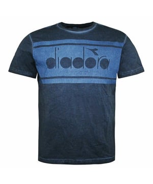Camiseta de hombre de la tripulación de manga corta de la manga corta Diadora Camiseta de hombre azul claro 502 174677 01 60065