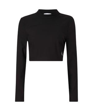 Color: Negro BEH Ck Black Mangas: Largas Escote: Con cuello alto Detalles: Parche con logo aplicado en la parte delantera Largo: Corto Corte: Slim-fit Ocasión: Tiempo libre