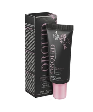 Contorno de ojos - Eternal Orquid, con ácido hialurónico 15 ml
Ref. PQEORQ01-15

Descripción
Crema de contorno de ojos Eternal Orquid
Gel de textura suave y refrescante. Proporciona una acción hidratante duradera. Tiene una actividad drenante de la zona ocular facilitando la eliminación de las bolsas formadas alrededor del párpado
La elastina y el ácido hialurónico ejercen una acción tensora disminuyendo las arrugas
El extracto de artemia salina (placton) imparte la energía necesaria y activa las proteínas responsables de la protección frente al estrés
Las propiedades hidratantes, emolientes, suavizantes y protectoras de la orquídea completan y mejoran la actividad de este producto
Contenido
15 ml
Modo de empleo
Aplicar una pequeña cantidad de producto alrededor del ojo. Dar unos ligeros toquecitos por el contorno del ojo, saliendo también a la parte exterior del ojo (por donde se forman las patas de gallo), para que penetre mejor el gel y tenga un mayor efecto. Utilizar mañana y noche