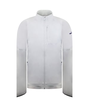The Brooks Fusion Hybrid Running Jacket combines cutting-edge performance with modern design, perfect for runners who demand both comfort and style in varying weather conditions. This lightweight and versatile jacket ensures protection from the elements without compromising on breathability, making it a must-have for outdoor activities.

Key Features:
Manufacturer Colour:

Stone

Hybrid Construction:

Combines windproof and water-resistant panels with stretch-knit fabric for optimal protection and mobility.


Weather-Resistant Performance:

Durable water-repellent (DWR) finish repels light rain and moisture.Windproof zones shield against chilly gusts during runs.


Lightweight Insulation:

Strategically placed insulation provides warmth without adding bulk, ensuring freedom of movement.


Breathable Design:

Ventilated panels and moisture-wicking material keep you dry and comfortable during high-intensity activities.


Functional Fit:

Athletic cut with ergonomic seams allows for a full range of motion.Elasticized cuffs and hem provide a snug fit that locks out the cold.


Convenient Storage:

Zippered side pockets and a hidden internal pocket for secure storage of essentials like keys, cards, or gels.


Reflective Details:

Strategically placed reflective accents enhance visibility during low-light conditions for added safety.


Stylish Design:

Sleek white colorway with subtle detailing for a clean, modern aesthetic that transitions seamlessly from workout to casual wear.



Whether you're hitting the trails or running through the city, the Brooks Fusion Men's White Hybrid Running Jacket is your perfect partner for staying comfortable and focused.