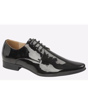 Delivered in a sleek patent upper in a black colourway, these Goor Greeley men's shoes are a classic addition to your wardrobe, complete with intricate stitching and a durable outsole.- Patent PU upper
-Intricate stitch detailing
- Secure lace fastening
- Resin Sole