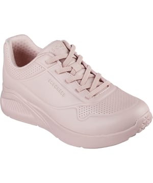 Til je sneaker game op met gedempt comfort met Skechers Street Uno Lite Work. Deze sneaker met stretchveters heeft een bovenwerk van synthetisch duraleather met een dempende middenzool en een Die-Cut Skechers Memory Foam binnenzool.