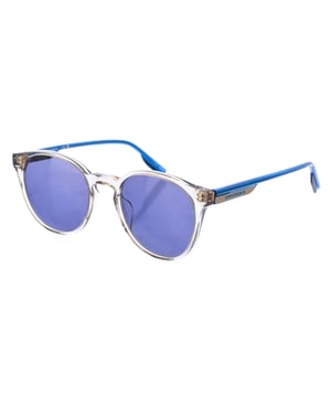 Gafas de sol de hombre, con montura de acetato.
Color Azul transparente
Montura con forma ovalada.
Lentes de color azul claro
Patillas de acetato.
100% Protección UV. 
Cristales antirreflejo.
Incluye los certificados de autenticidad y garantía. 

Medidas:  Medidas: Alto lente: 48 mm, Ancho lente: 52 mm, Puente: 21 mm, Patillas: 145 mm.

Limpieza y manutención:
-Limpiar las gafas con agua y jabón (neutro).
- No utilice paños sucios o abrasivos, que puedan alterar las características de los filtros.
- Utilice solo accesorios y repuestos originales.