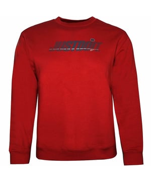 Nike Just Do It Long Sleeve Crew Neck Red Kids Sweaters 690483 648